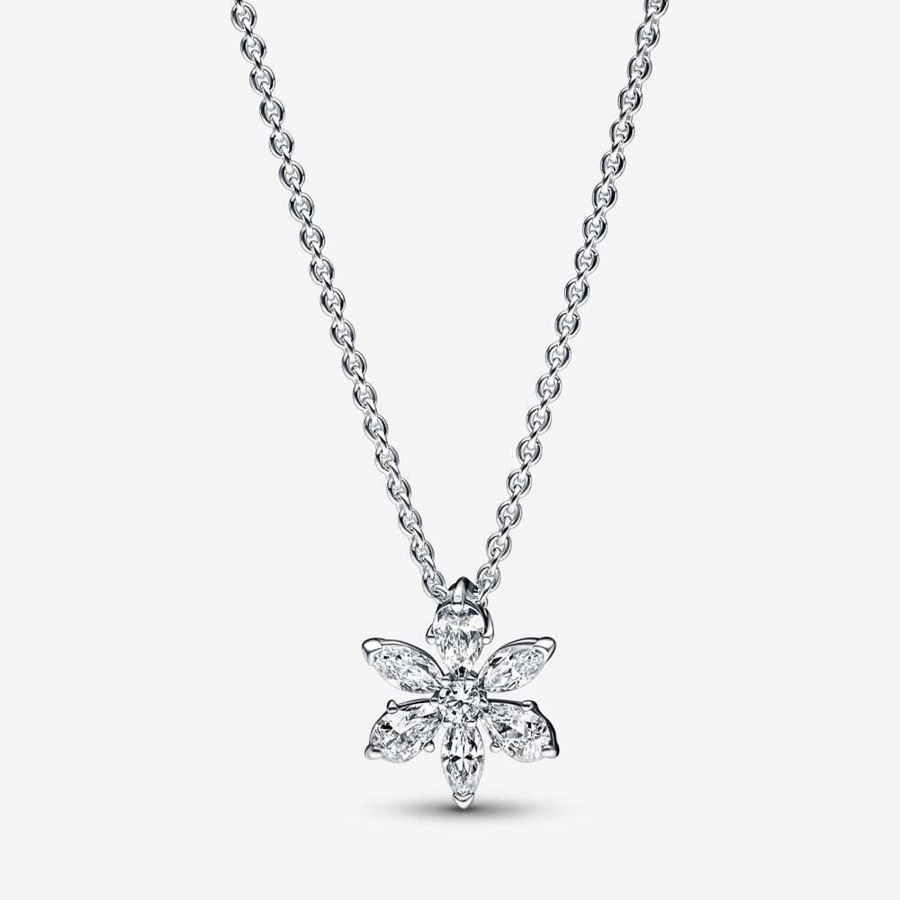 Collier herbiers scintillants, argent, zircons - 392387C01 - Pandora