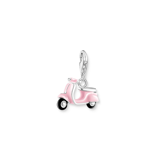 Charm scooter, argent, émail rose/noir - 1992-007-9 - Thomas Sabo