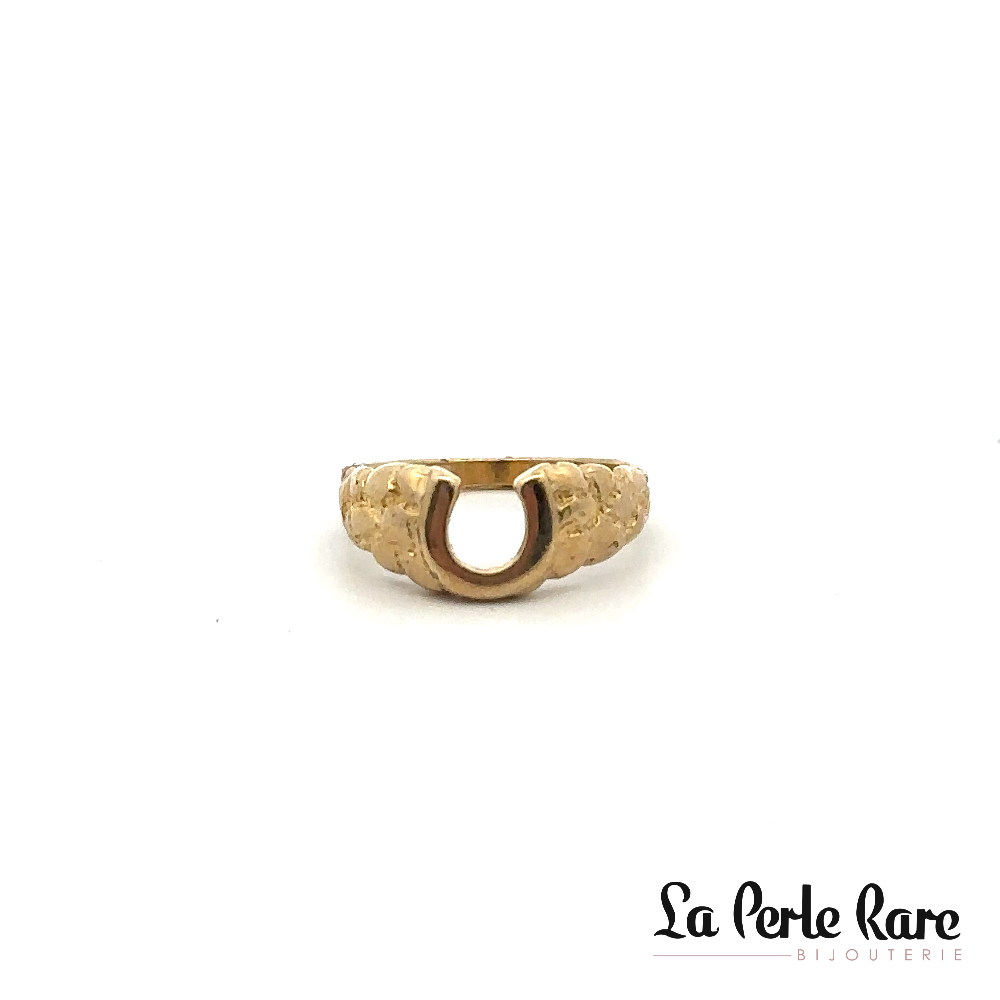 10K Yellow Gold Horseshoe Ring - LPR-1482 - Exclusivity