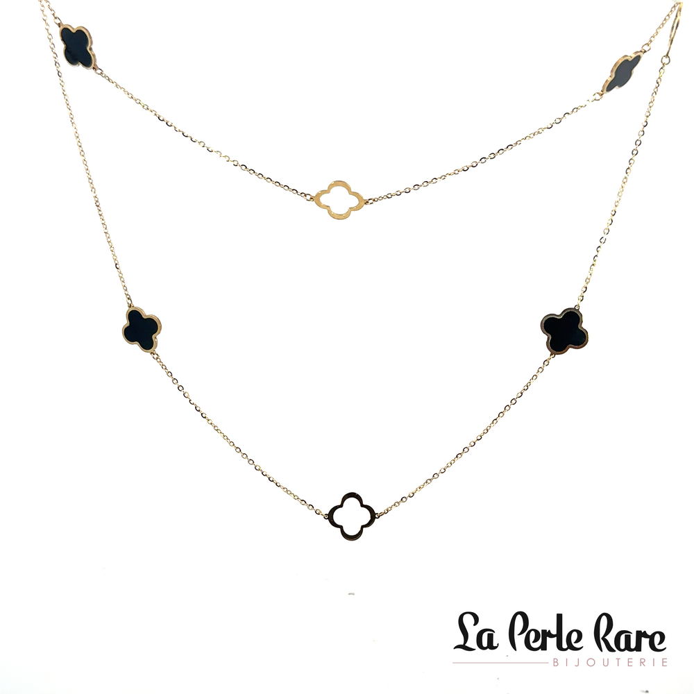 Collier or jaune, onyx - LPR-1992-CO - Exclusivités