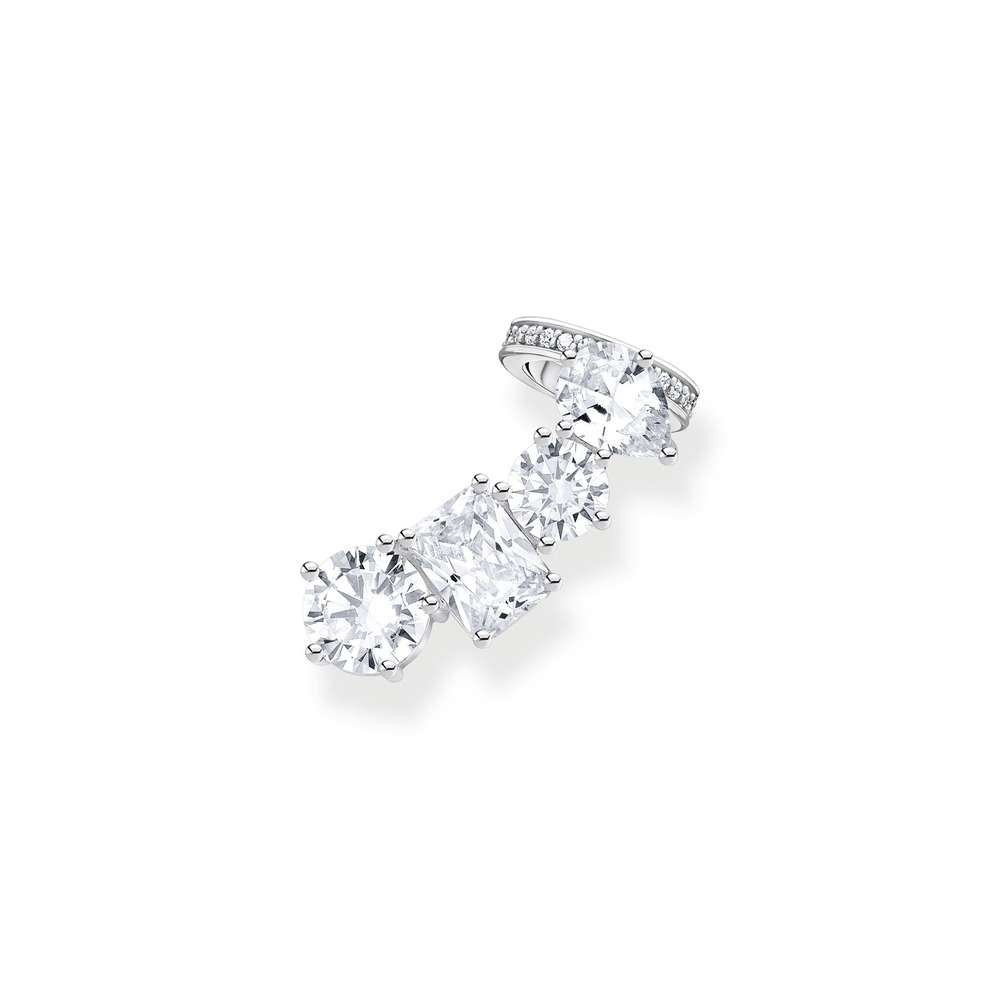 Bo fixe (seule) et manchette d'oreille, argent, zircons - H2279-051-14 - Thomas Sabo