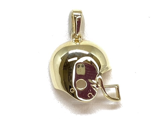 Pendentif casque de football, or jaune 10 carats - PDC01-4532-J - Exclusivités