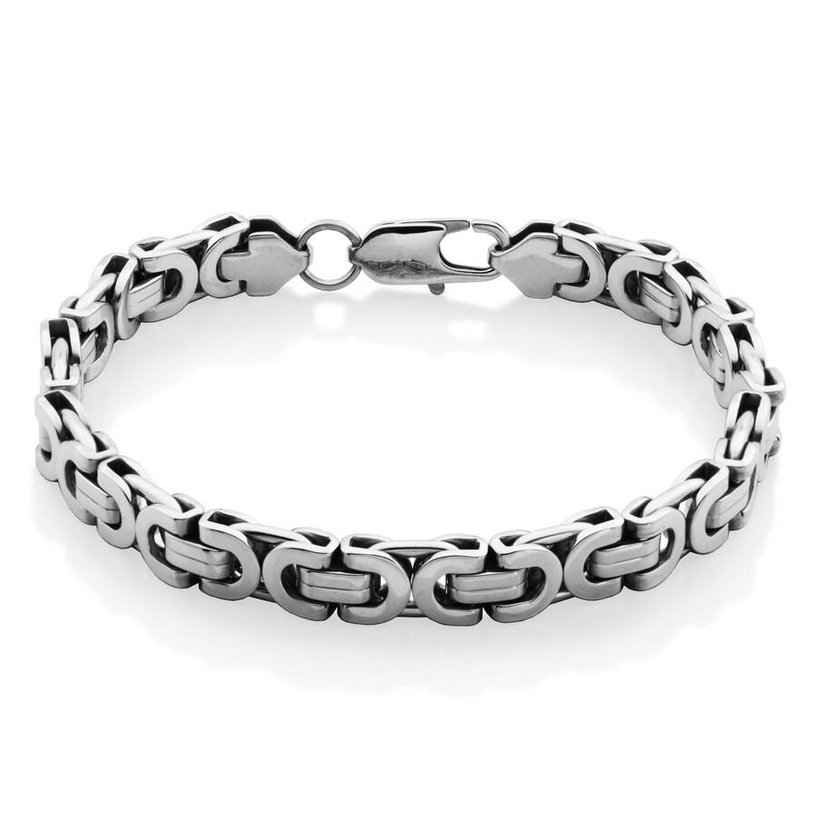 8.5 in stainless steel bracelet