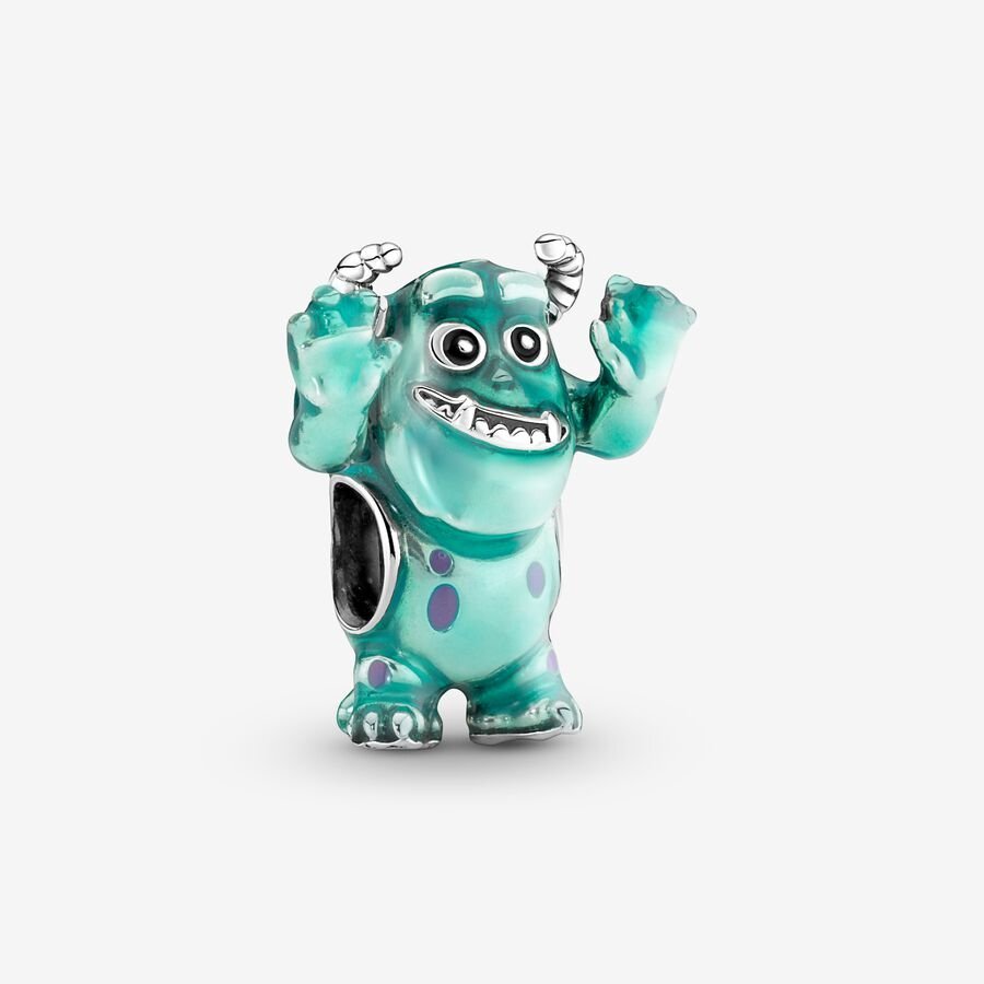 Bille inspirée de sulley de pixar, argent, émail turquoise - 792031C01 - Pandora