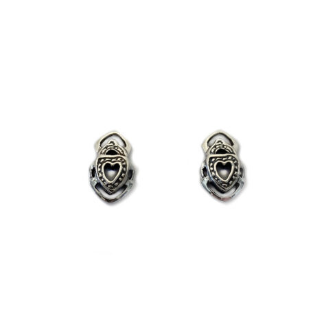 Boucles d'oreilles fixes Pure, sacarabées, argent - BO-PURE - Scaro Caroline Arbour