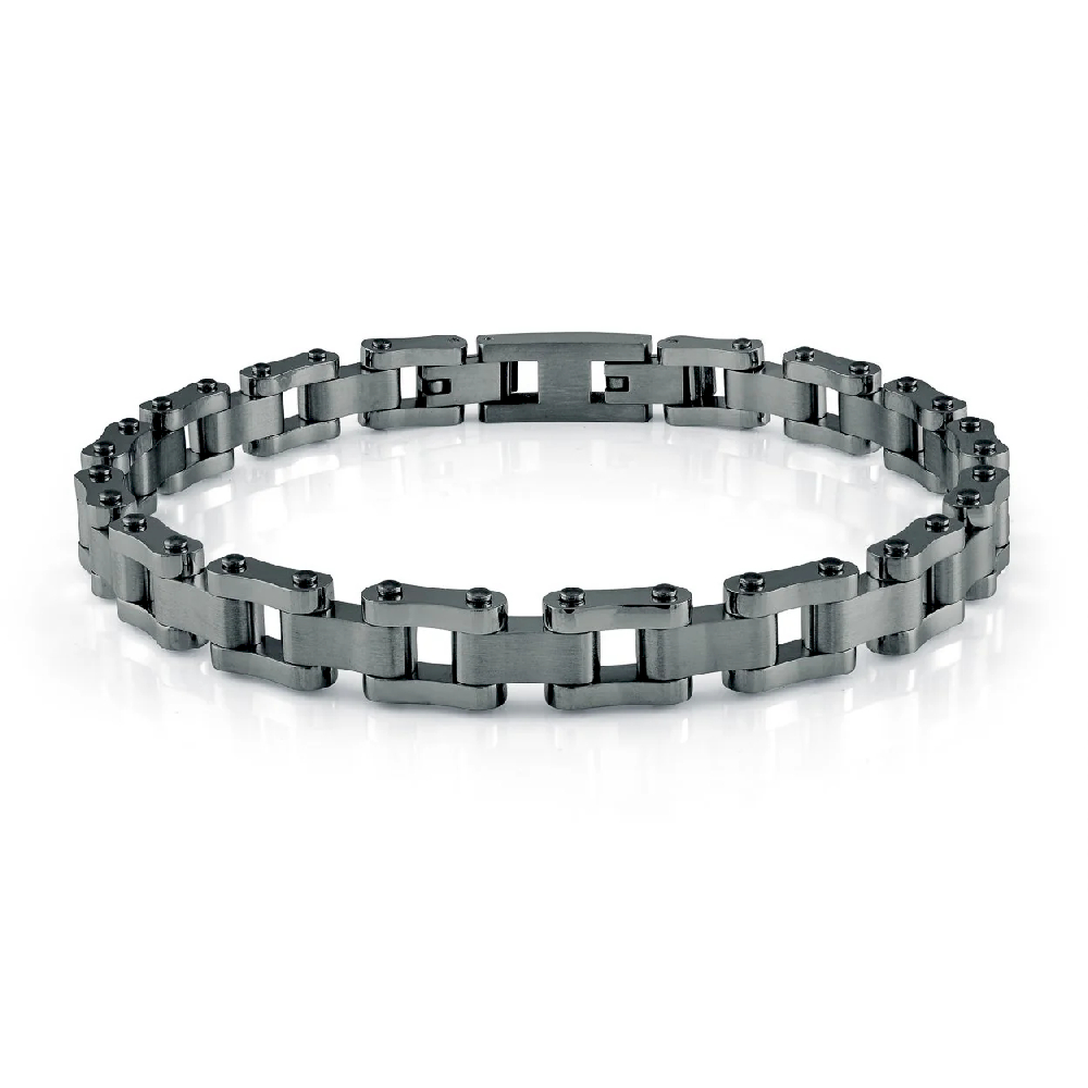 Bracelet acier inoxydable noir - SMB550 - Italgem Steel