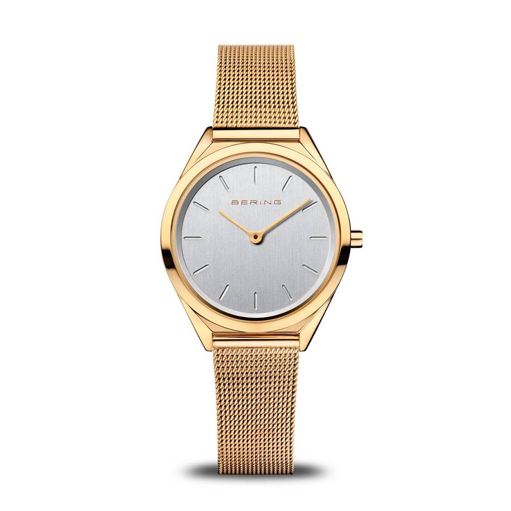 Women's golden steel watch - 17031-334 - Bering