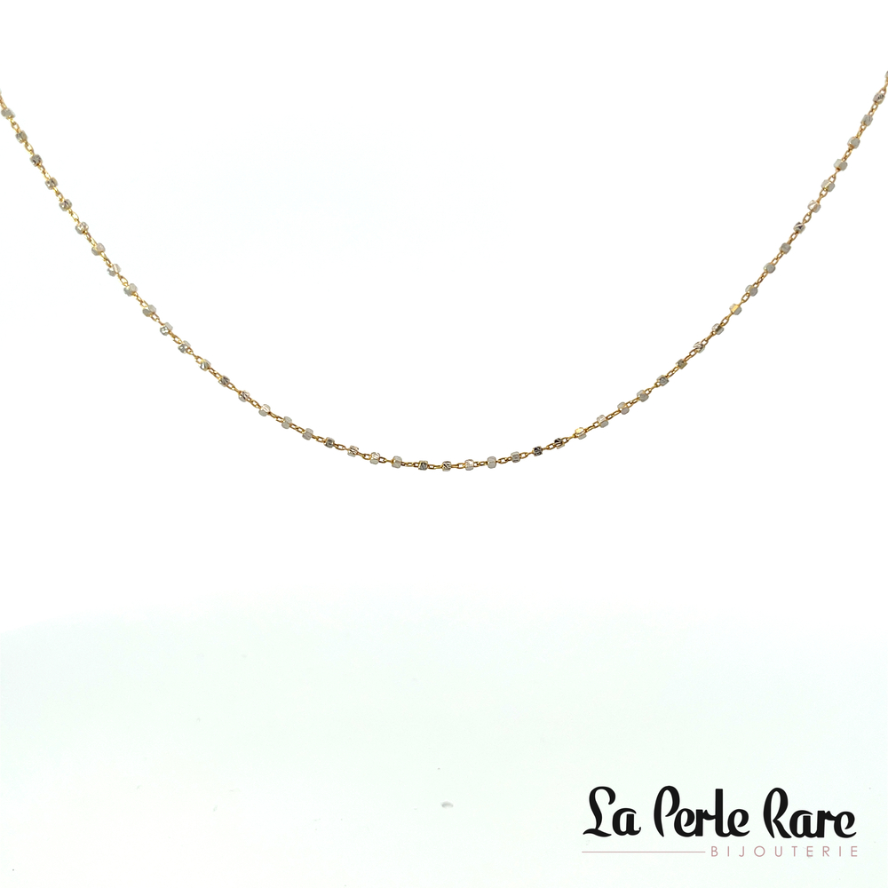 2-tone gold square bead chain - 2007-20 - Exclusivity