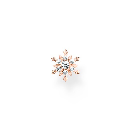 Bo fixes flocons argent rosé, zircons - H2260-416-14 - Thomas Sabo