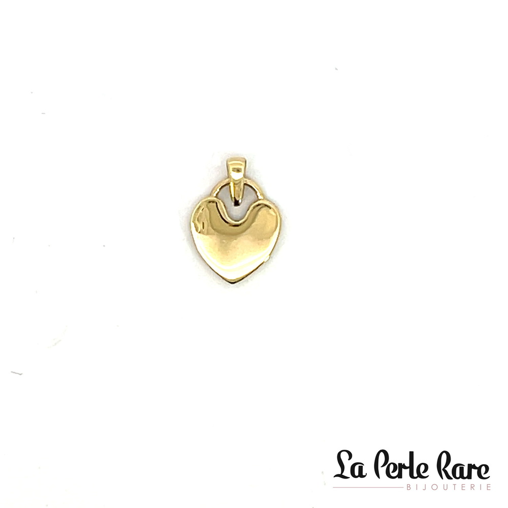 Pendentif coeur, or jaune 10 carats