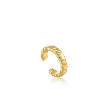 Gold-plated ear cuff