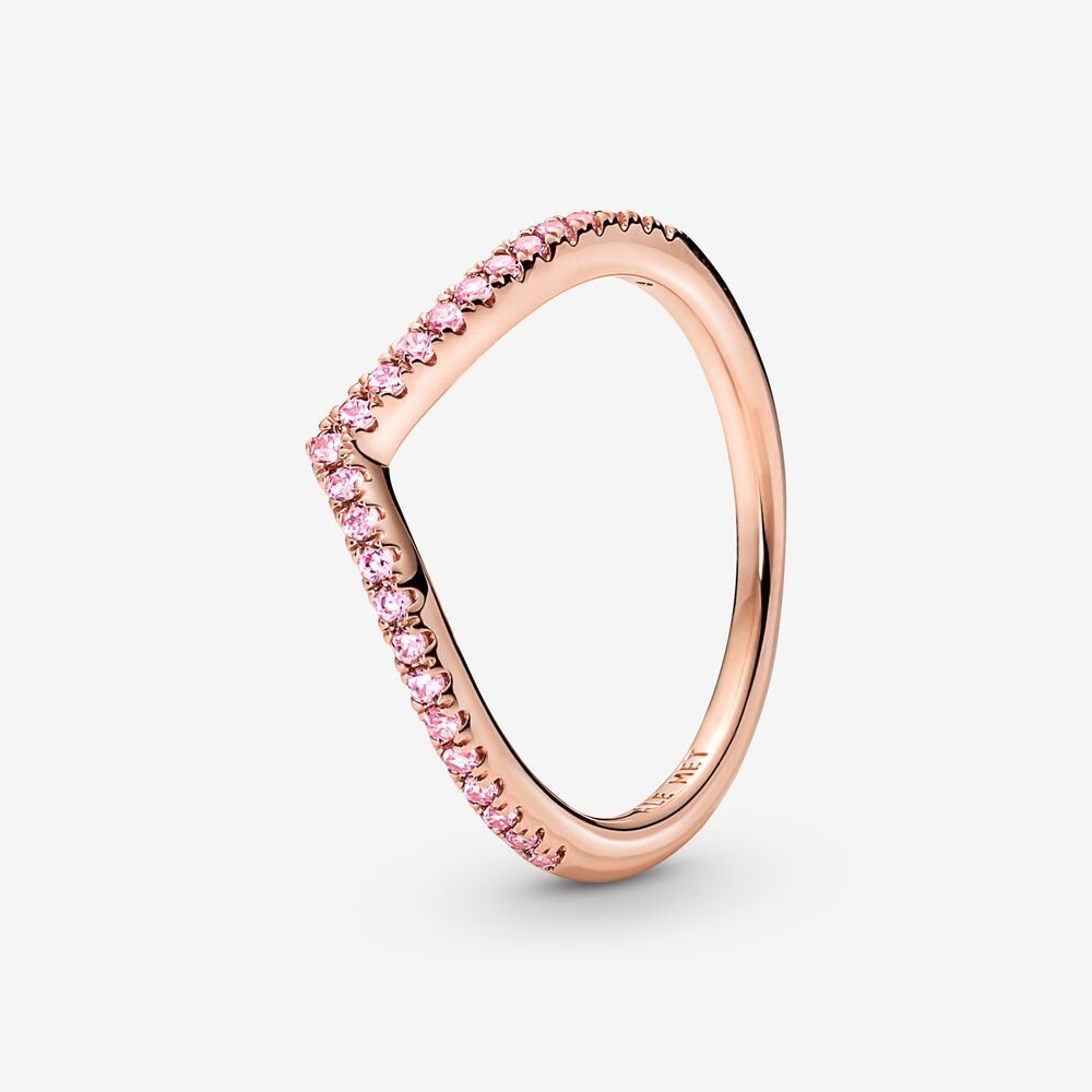 Bague rose scintillante souhait intemporel, zircons roses, pandora rose - 186316C02-44 - Pandora