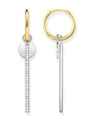 Bo pend 2 tons plaqué or jaune 18 kt, cz - CR626-414-7 - Thomas Sabo