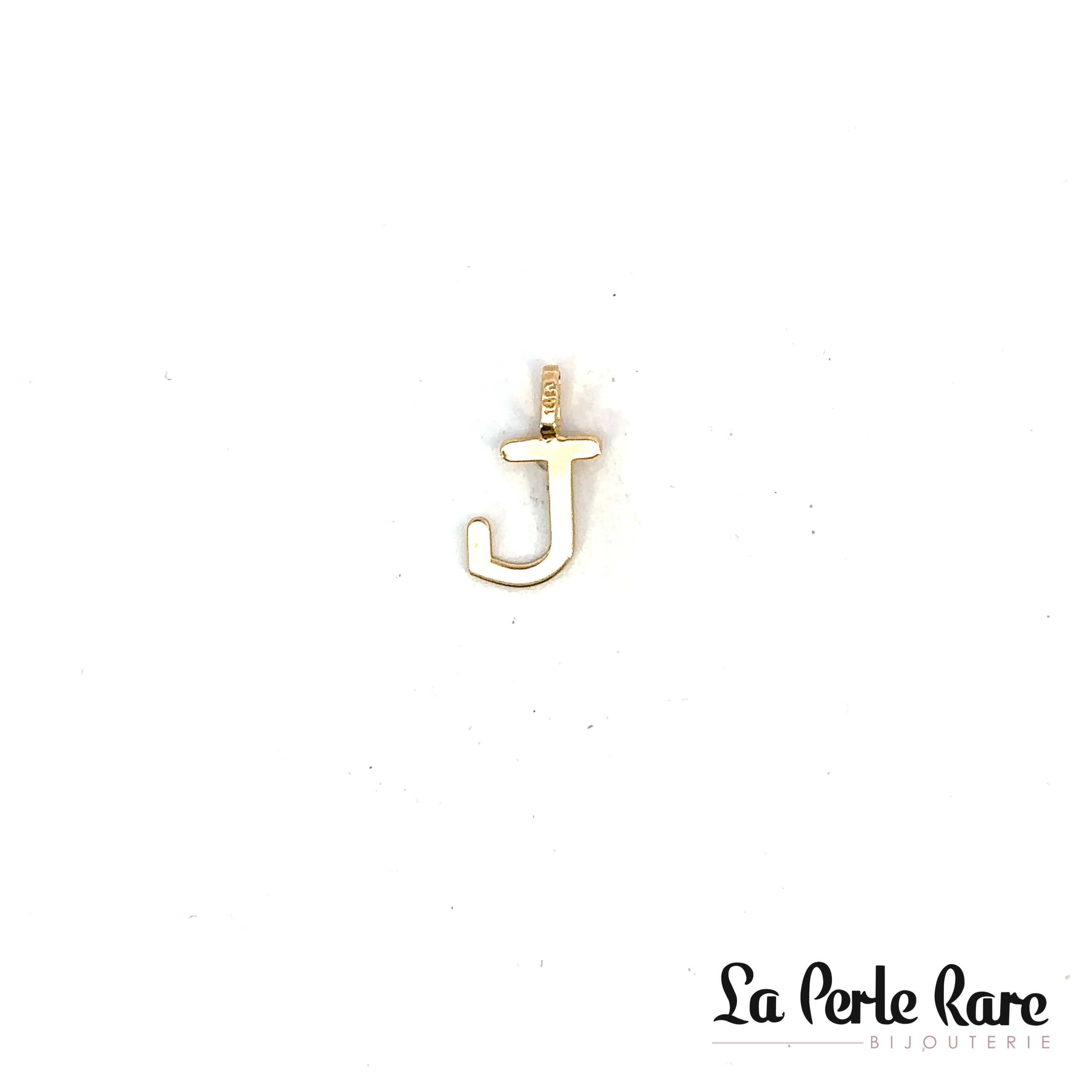 Pendentif lettre j, or jaune - 12718-J - Exclusivités