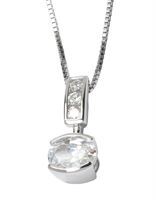 Women's silver zirconium pendant - 63L0800003 - Elle