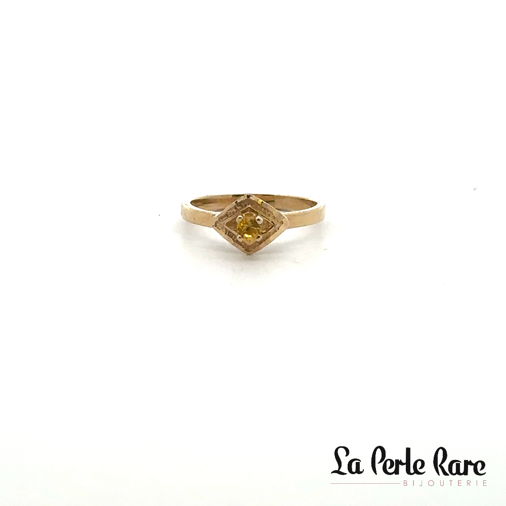 10K Yellow Gold Ring, Yellow Zircon - 2524 - Exclusivity