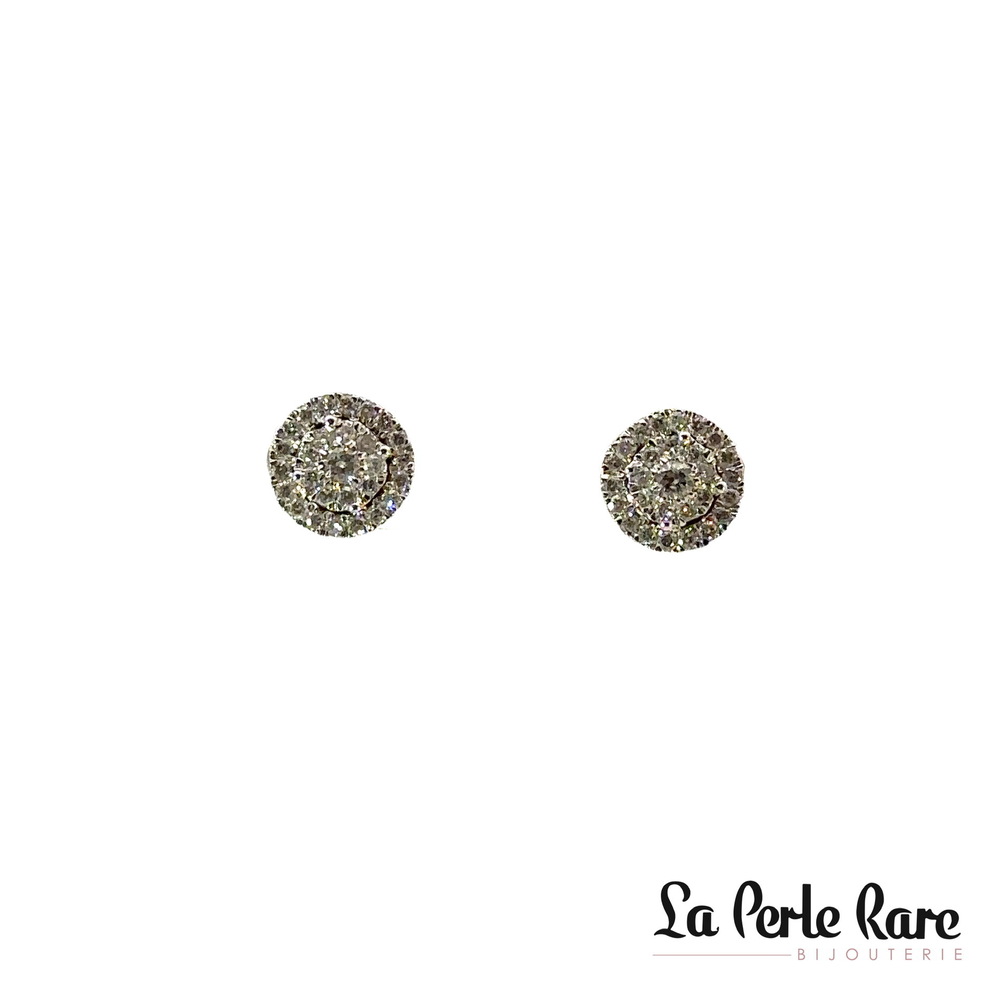 Boucle d'oreille 30 points diamants - SKS23357-50B - Exclusivités