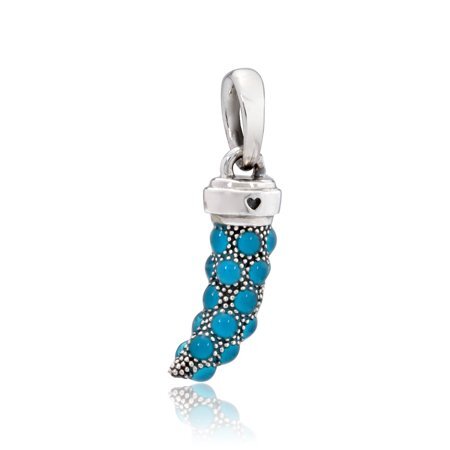 Pendentif amulette, émail turquoise - 397203EN168 - Pandora