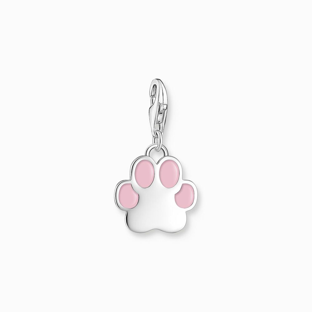 Charm patte, argent, émail rose - 2015-007-9 - Thomas Sabo