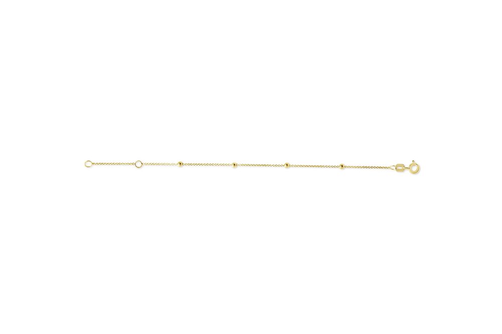 Yellow gold anklet chain - 7064A-J - Exclusivity