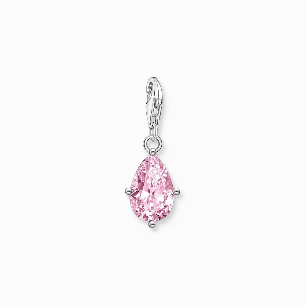 Charm goutte, argent, zircon rose - 2031-051-9 - Thomas Sabo