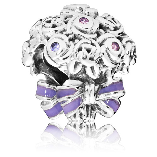 Bille bouquet de célébration émail mauve - 797260NLC - Pandora