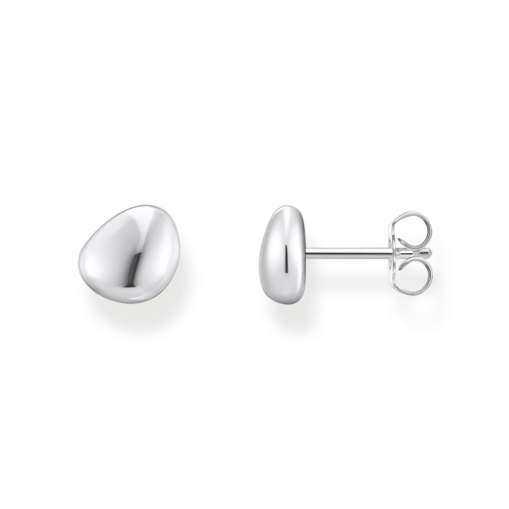 Boucles d'oreilles fixes de forme organique, argent - H2307-001-21 - Thomas Sabo