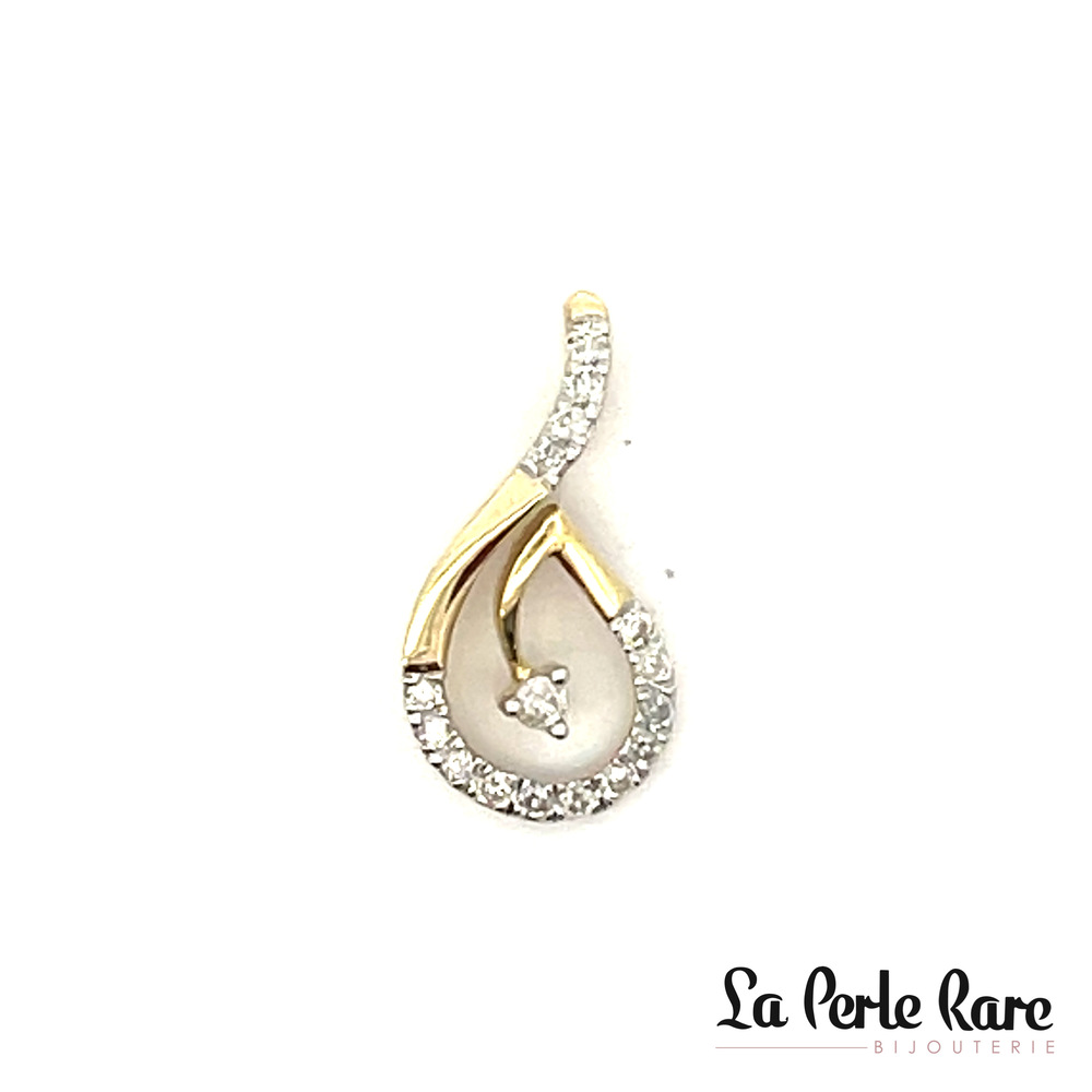 Pendentif or jaune, 20 pts dia tot - SKP36906-20 - Exclusivités