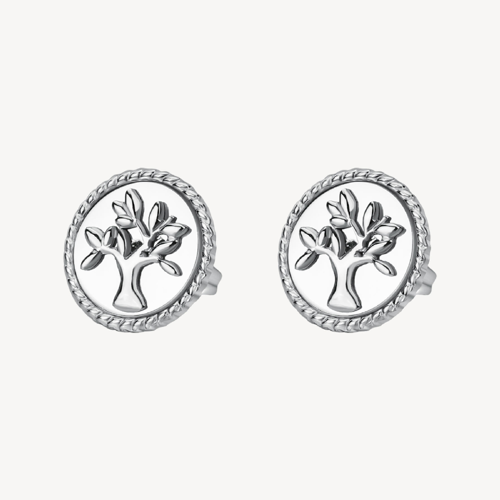 Boucles d'oreilles fixes arbres de vie, acier inoxydable - BHKE144 - Brosway Italia