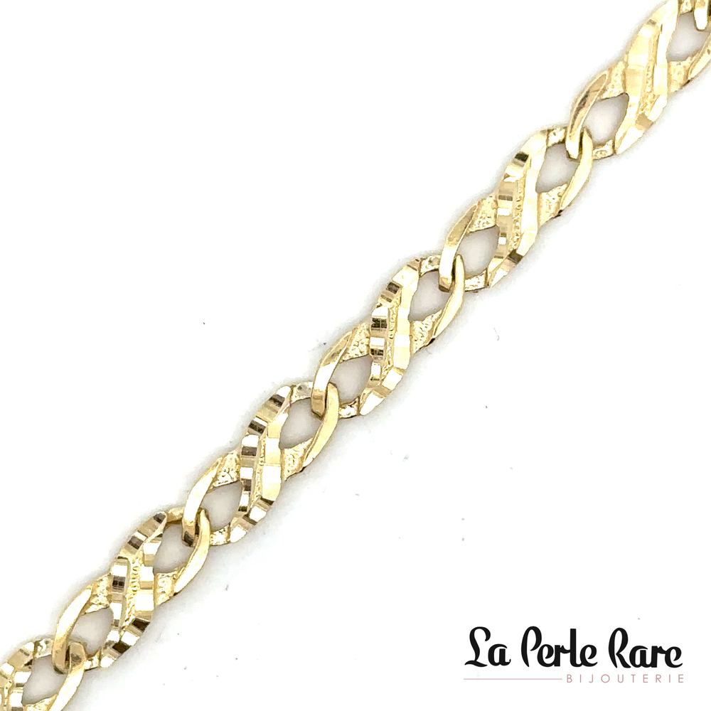 Infinity bracelet, yellow gold - LPR-2210-7.25 - Exclusivity