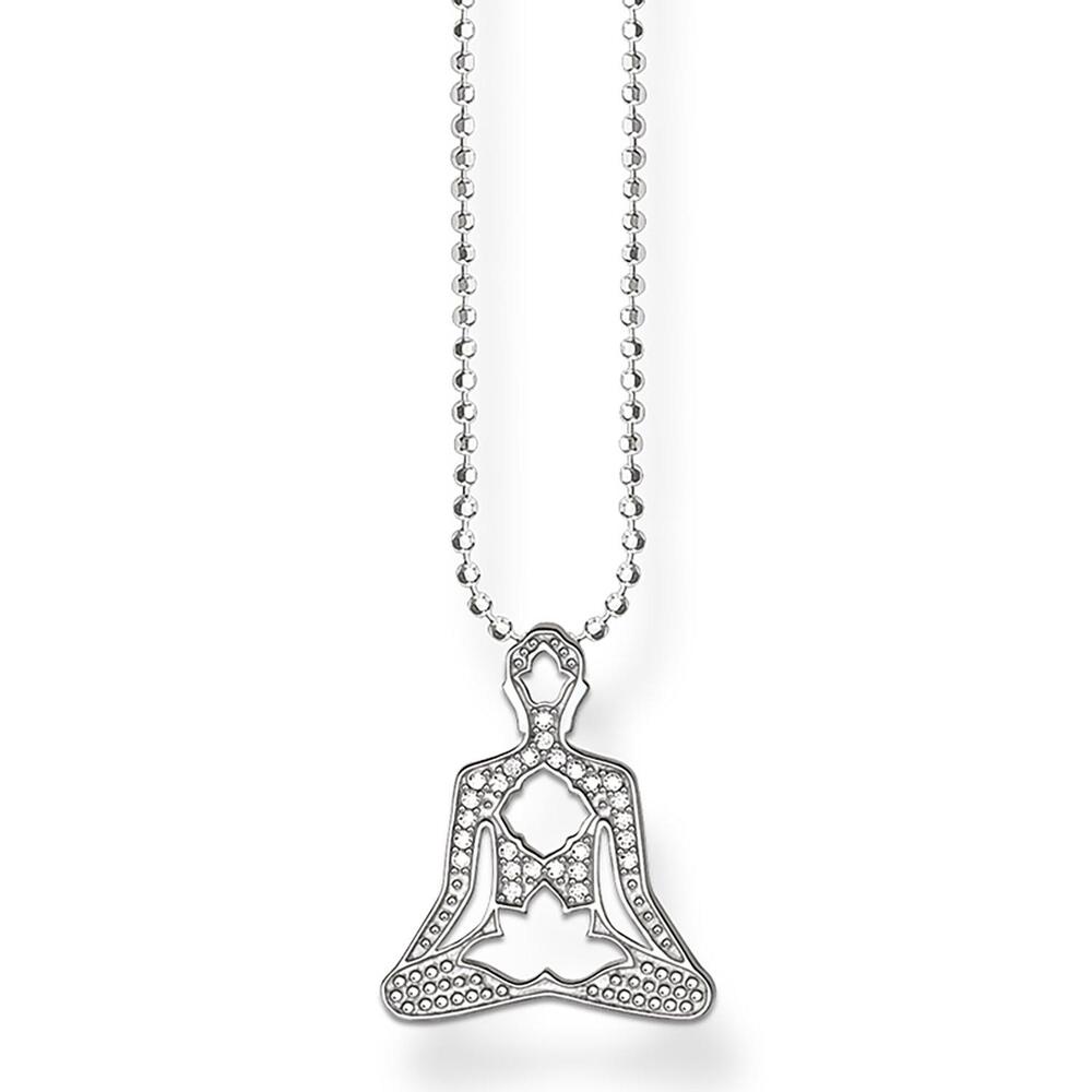 Silver and cz buddha pend. - KE154605114l45V - Thomas Sabo