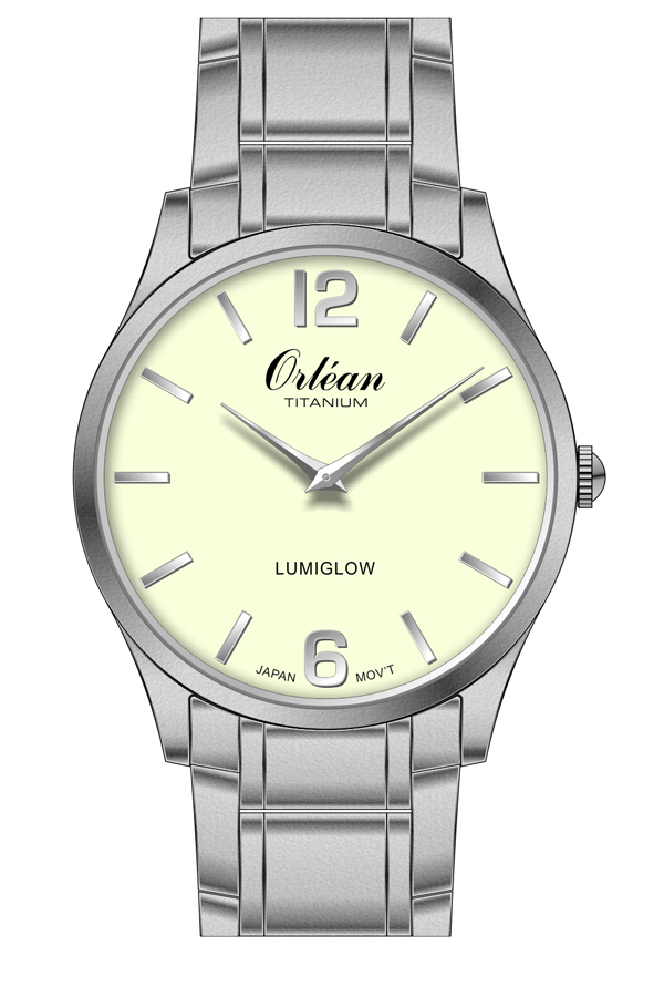 Montre pour homme en titanium, cadran lumiglow - ME3443 - Orlean