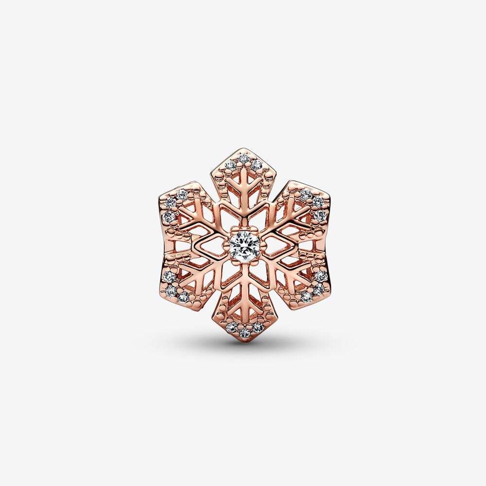 Bille flocon festif, pandora rose, zircons - 782378C01 - Pandora