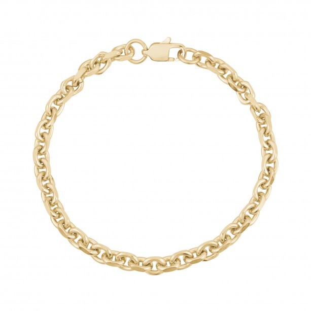 Rolo bracelet, gold stainless steel - AS-B265-8.5 - Arz Steel