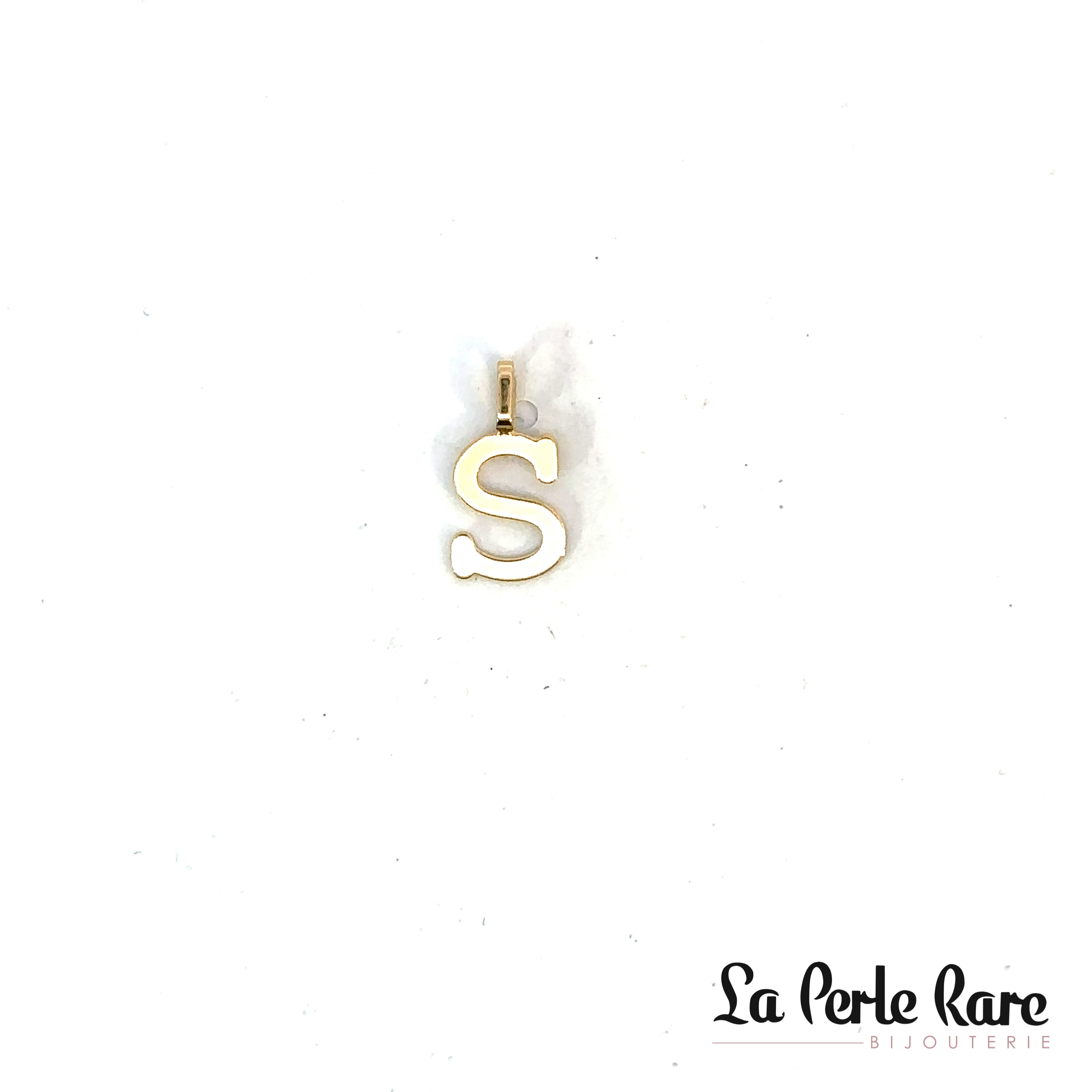 Pendentif lettre s, or jaune