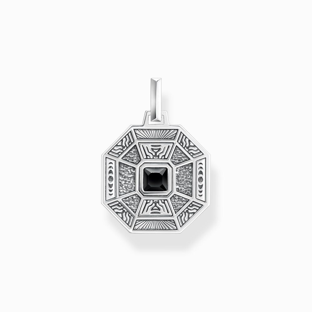 Pendentif talisman, argent, onyx - PE950-507-11 - Thomas Sabo