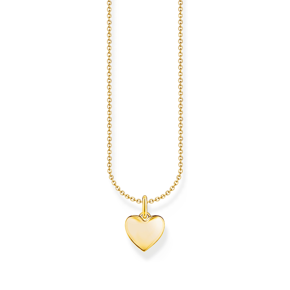 Pendentif coeur, argent doré