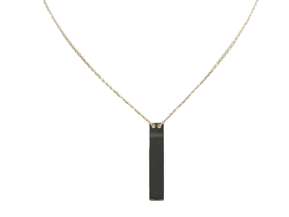 Collier plaque or jaune - NDD11-0456J - Exclusivités