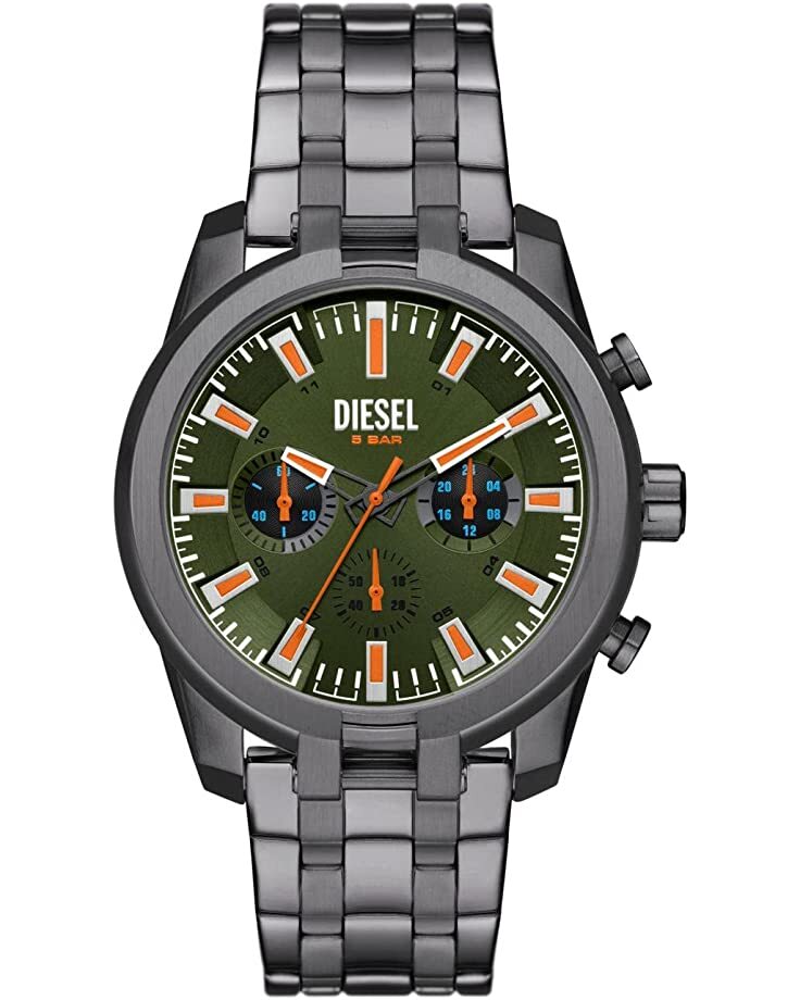 Montre acier, fond vert - DZ4624 - Diesel