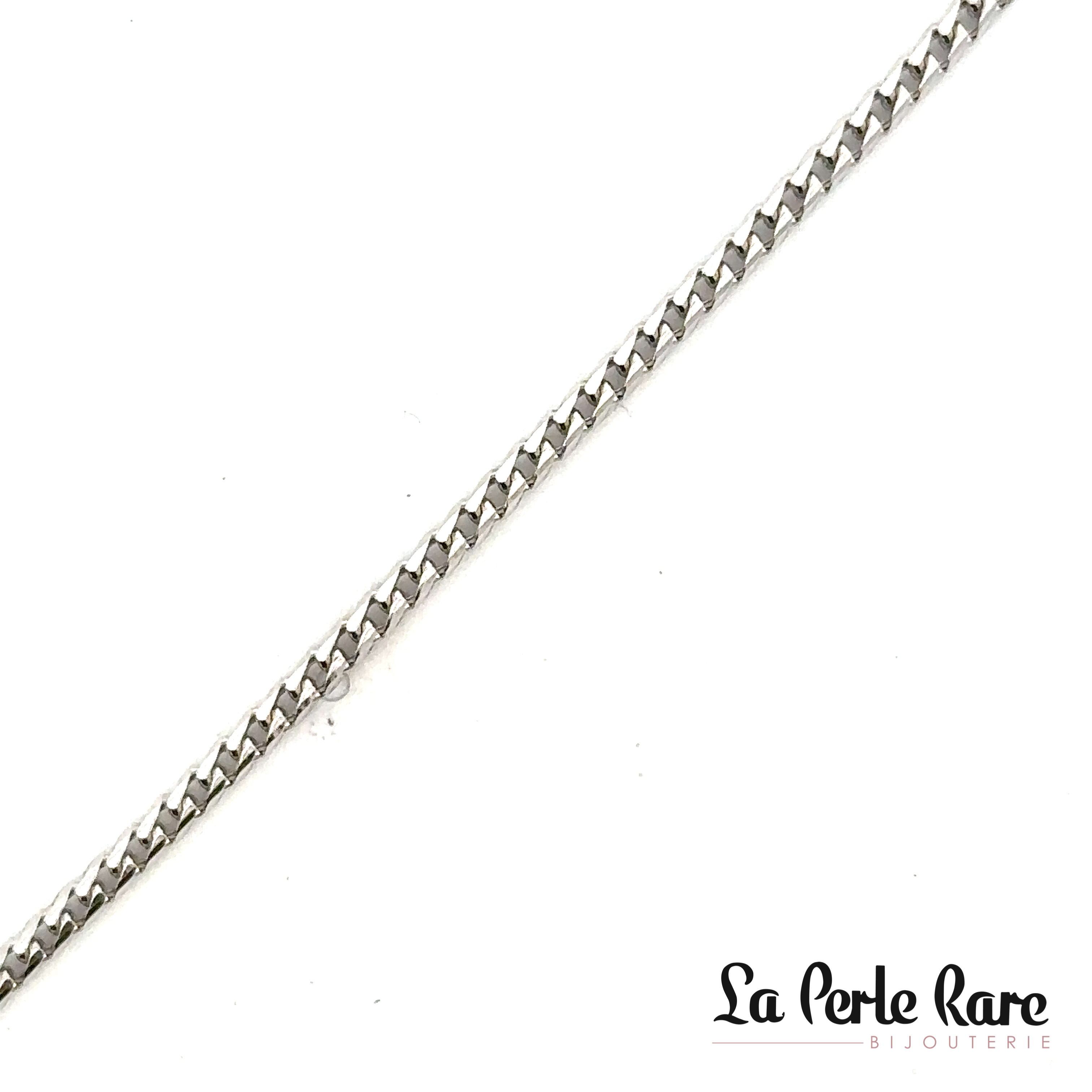 Round franco bracelet, white gold - LPR-1467-8 - Exclusivity