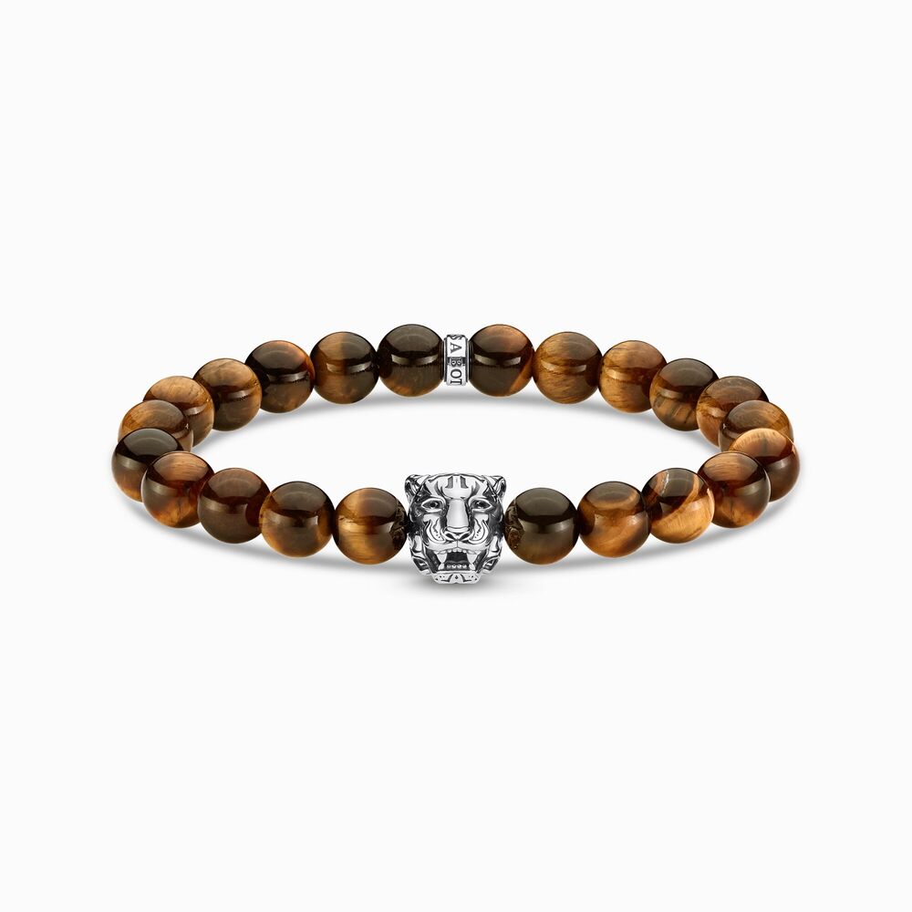 Bracelet tigre, argent, oeil-de-tigre - A1939-950-2-L18 - Thomas Sabo