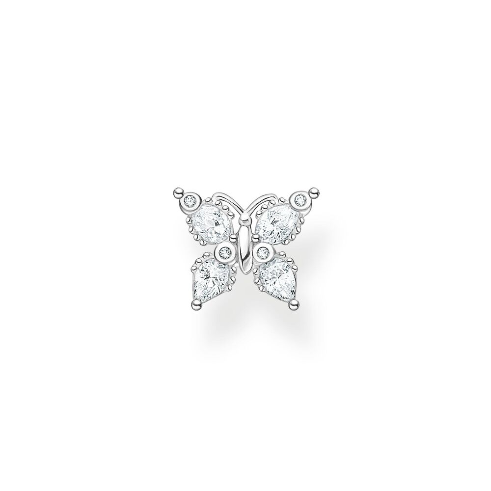 Butterfly silver, zirconium fixed earring (singular) - H2195-051-14 - Thomas Sabo