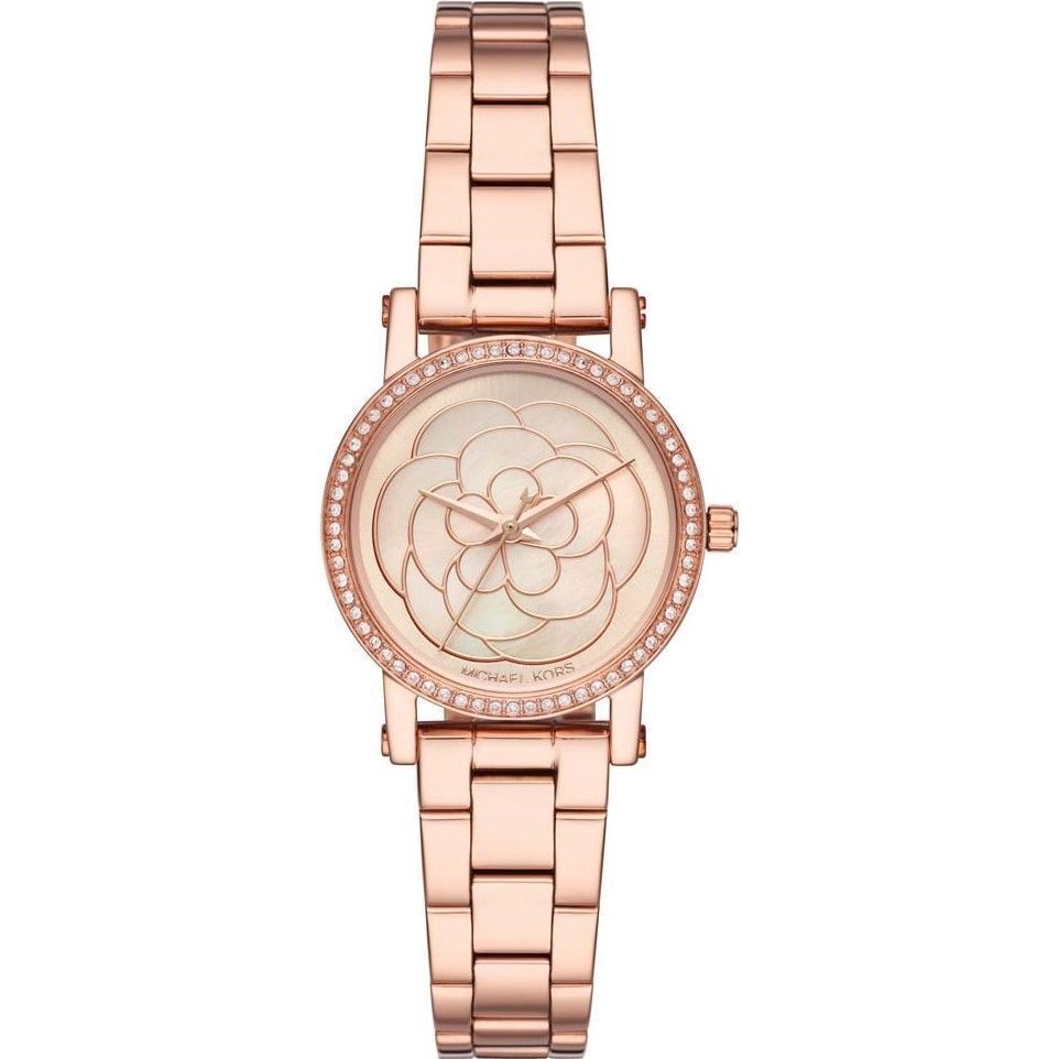 Women's pink steel and cz watch - MK3892 - Michael Kors