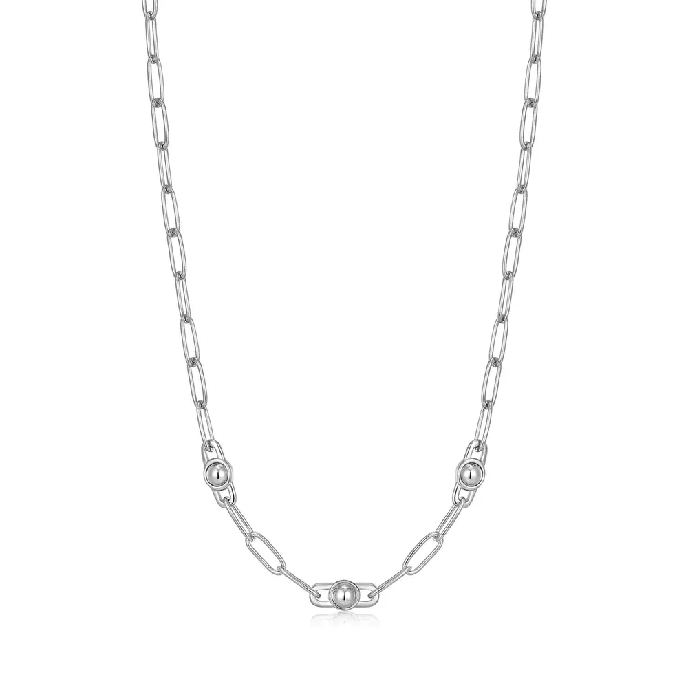 Collier argent rhodié