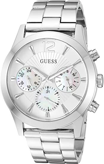  Stainless steel watch, pearlescent dial - U1295L1 - Guess