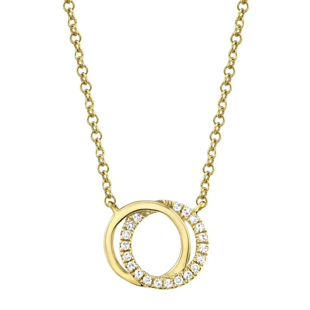 Collier or jaune, 7 pts dia tot - SC55009638 - Shy