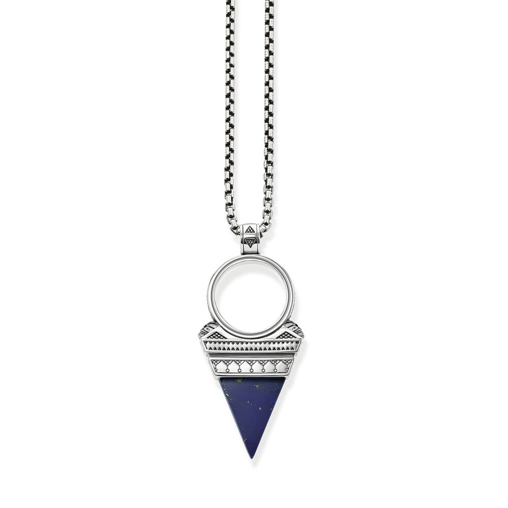 .925 silver lapis-lazuli imitation pendant - KE17805311L55V - Thomas Sabo