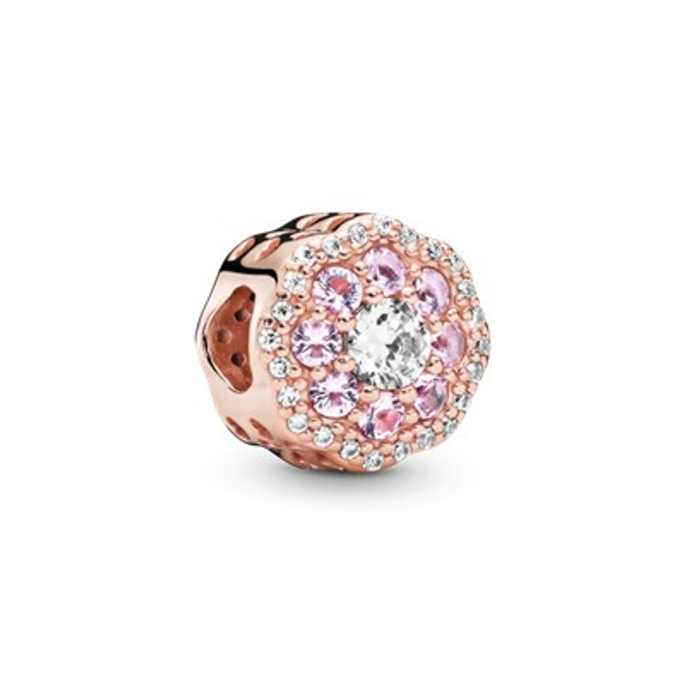 Bille fleur rose scintillante - 787851NPM - Pandora