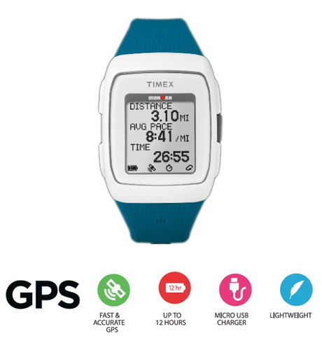 Montre ironman gps silicone bleu