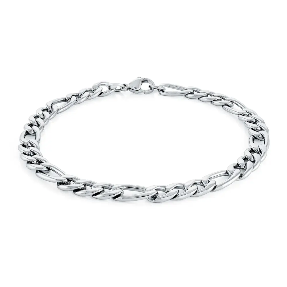 Bracelet figaro, acier - SMB479-7.25 - Italgem Steel